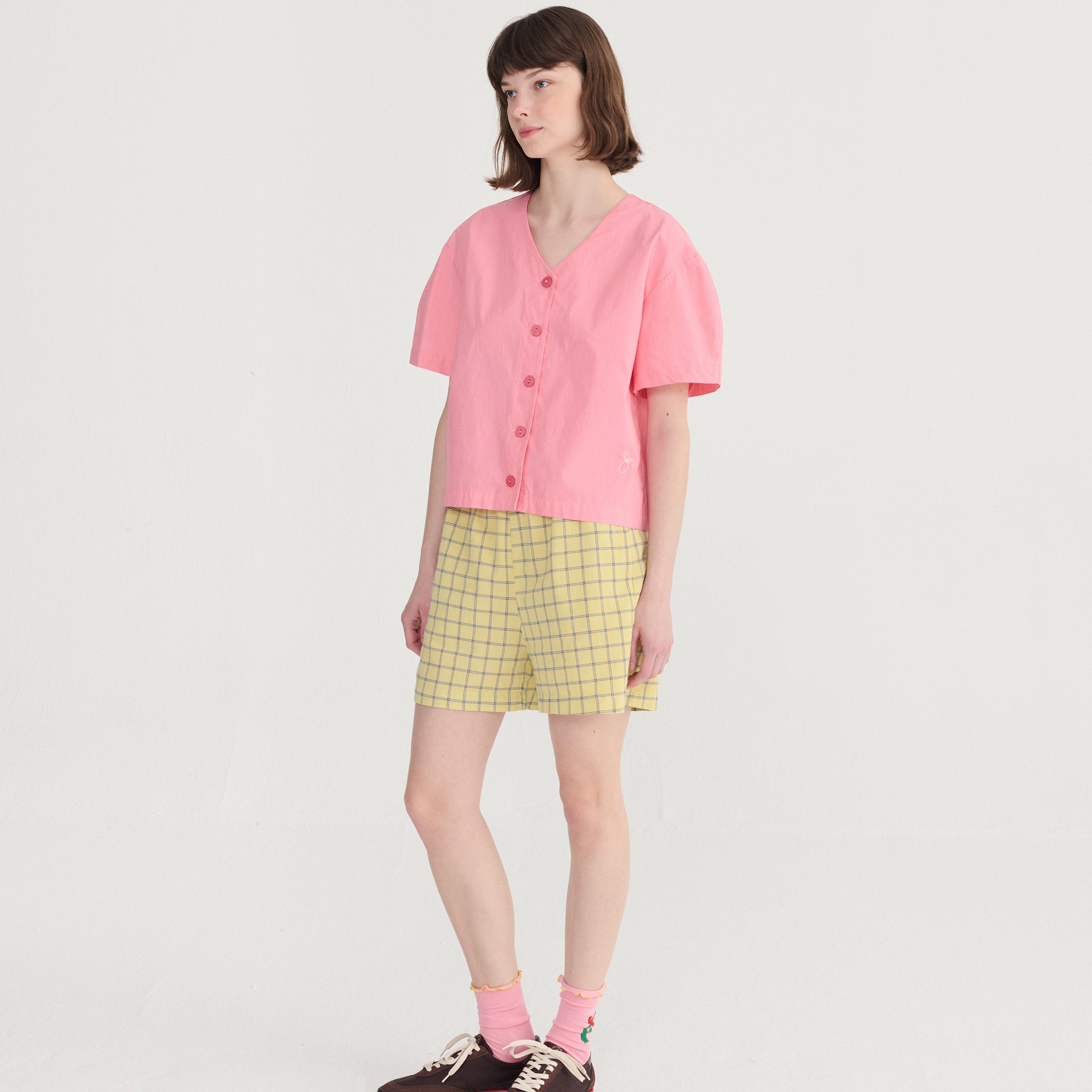Adult Bluse Paper Touch Pink