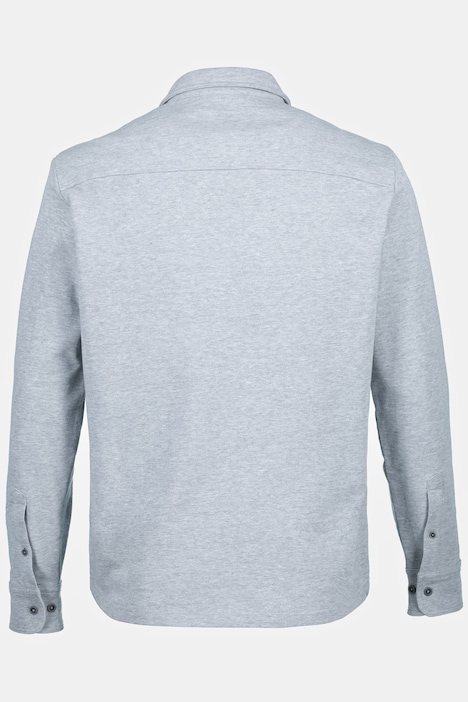 STHUGE Hemd, Overshirt, Sweat, Langarm, Modern Fit, Kentkragen, bis 8 XL
