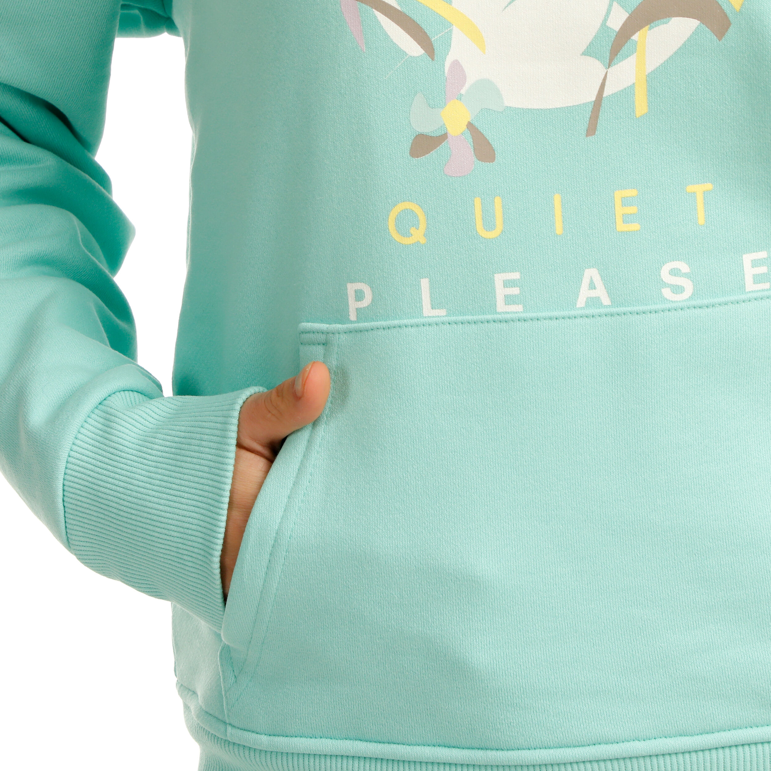 Quiet Please Wild Sketchy Sweat À Capuche Femmes - Turquoise , Multicouleur
