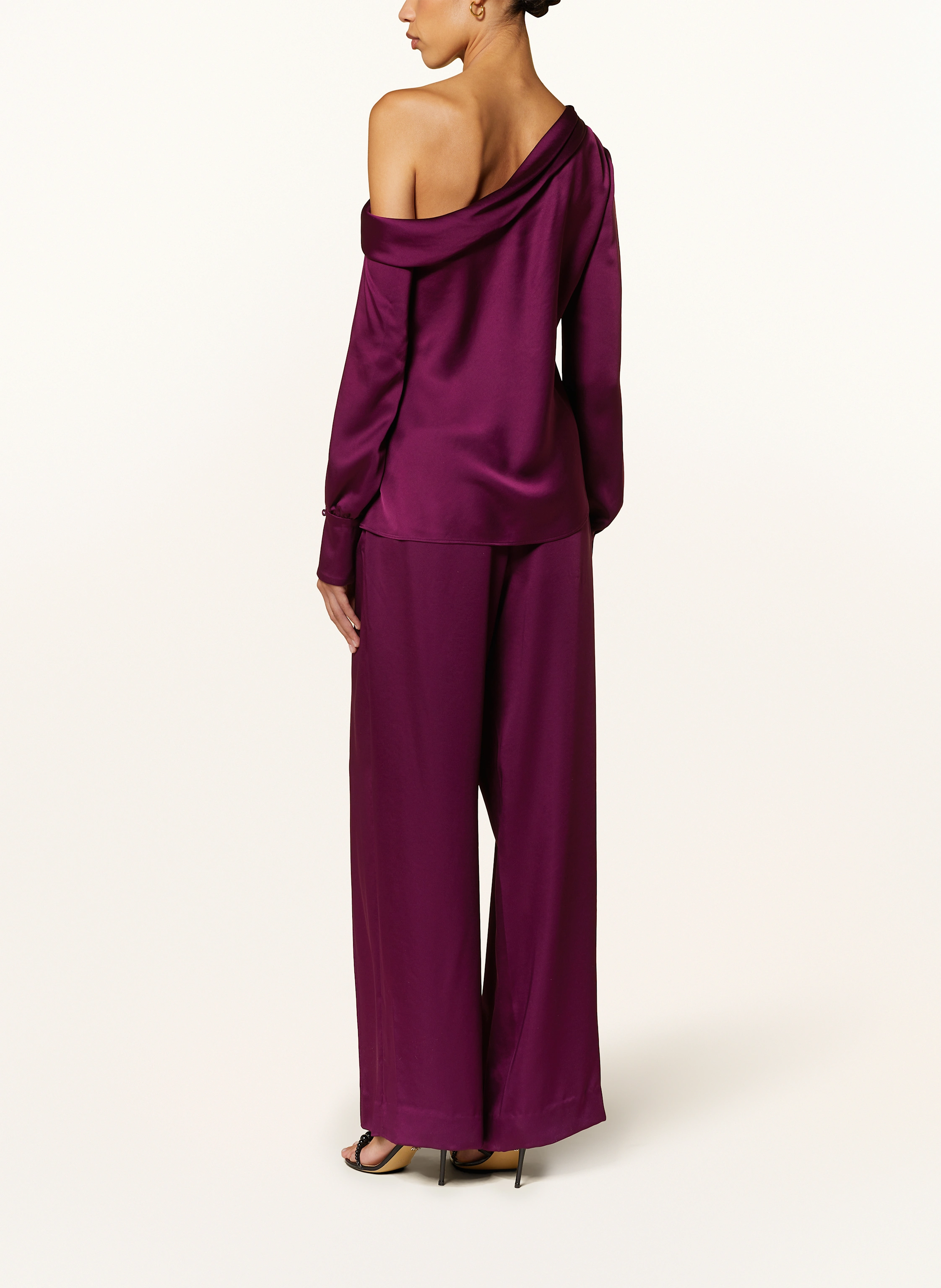SIMKHAI One-Shoulder-Shirt ALICE aus Satin