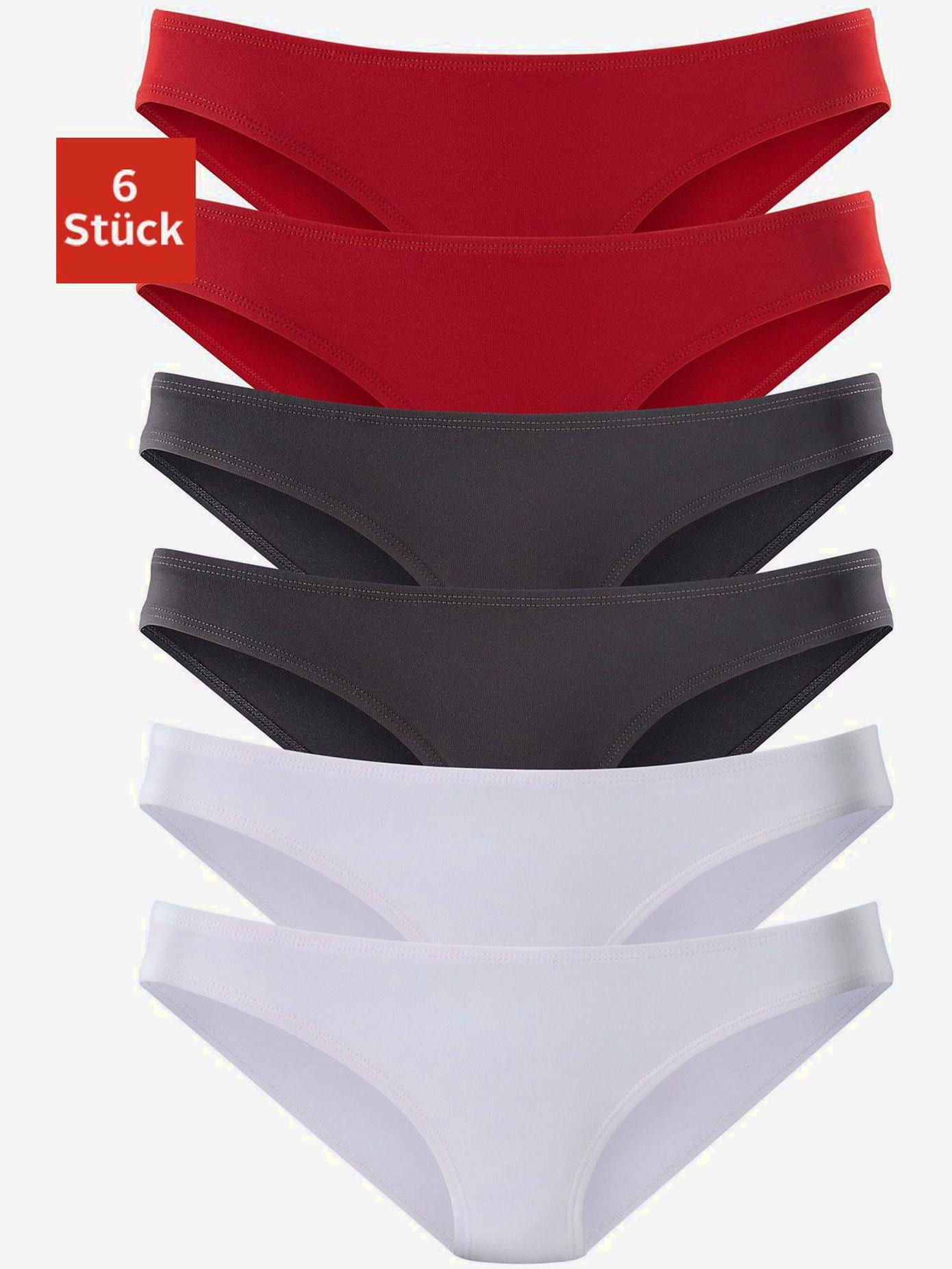Bas de maillot de bain lot de 6 slips bikini vivance