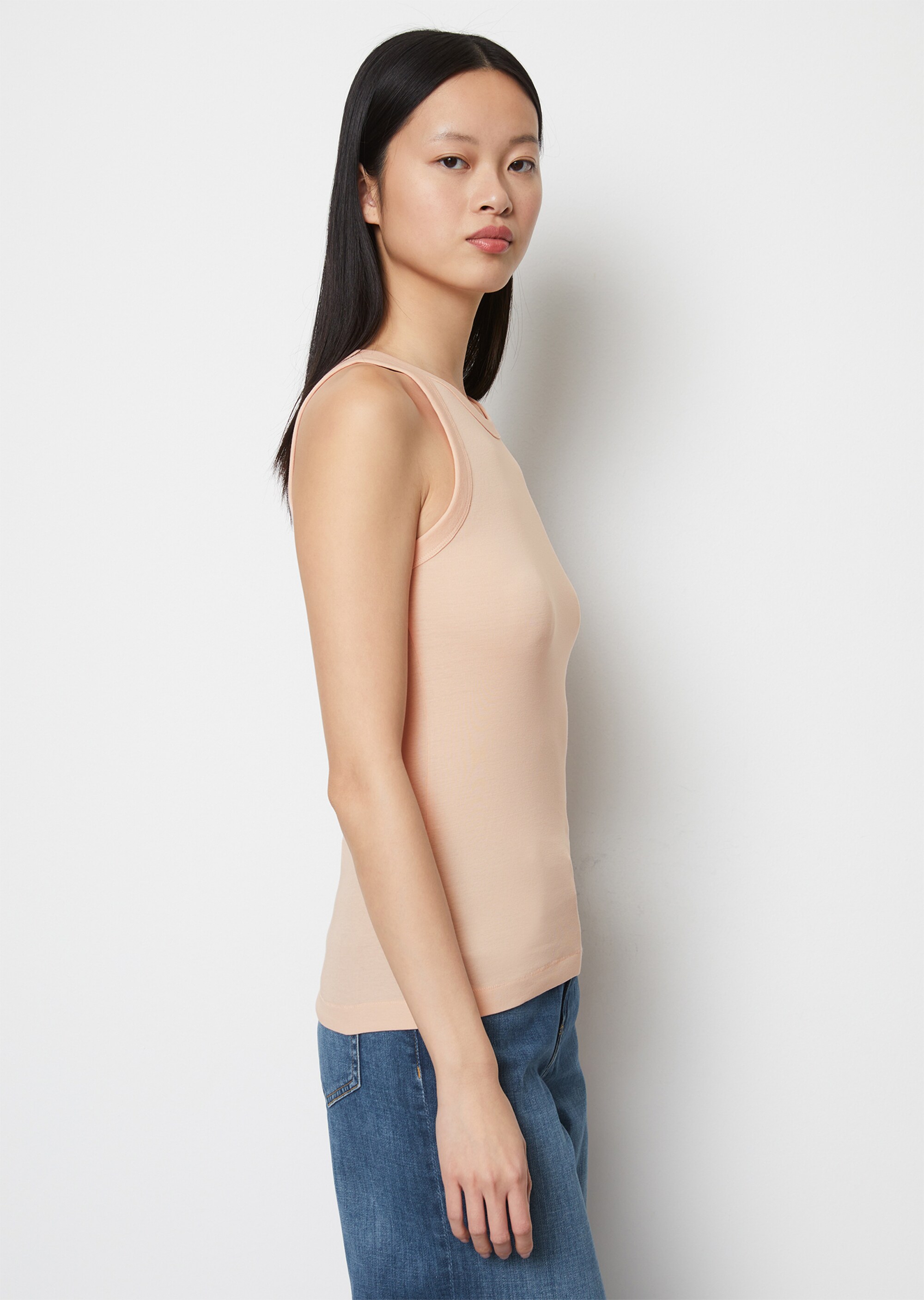 Tanktop regular aus Organic-Cotton-Rib-Jersey