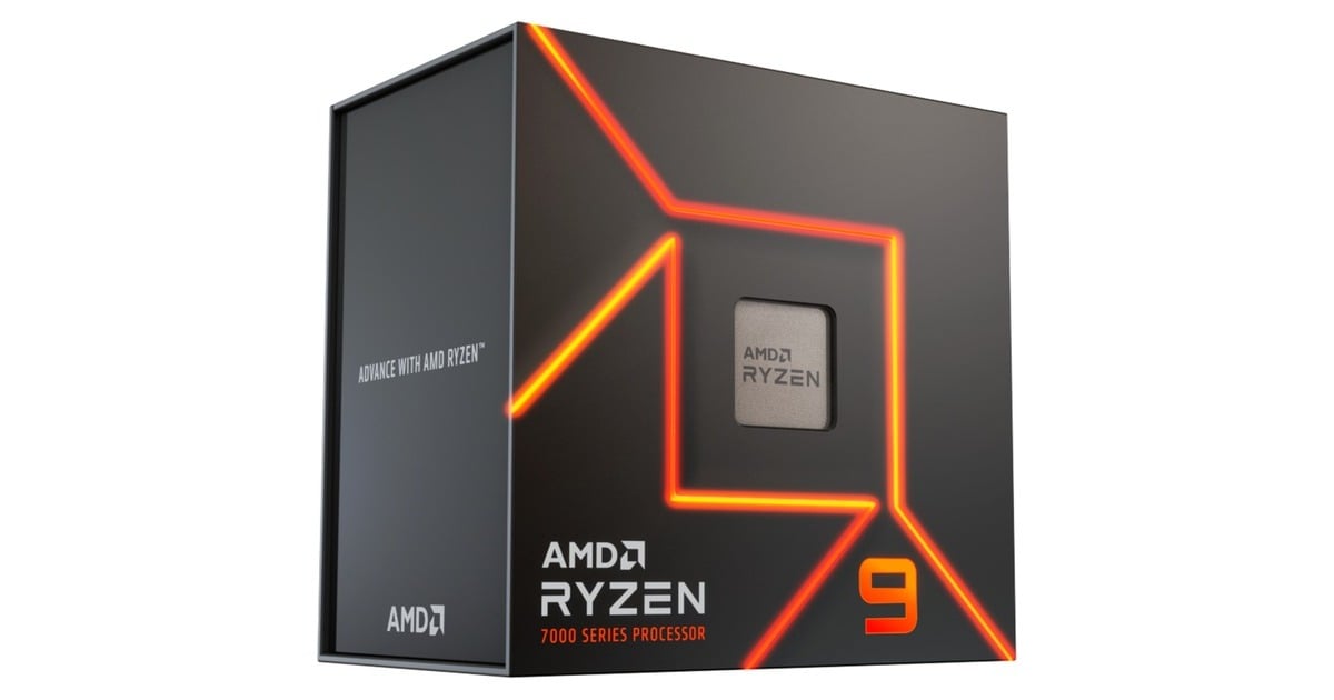 AMDRyzen 9 7900X, 4,7 GHz (5,6 GHz Turbo Boost) socket AM5 processor  (Unlocked, Boxed)