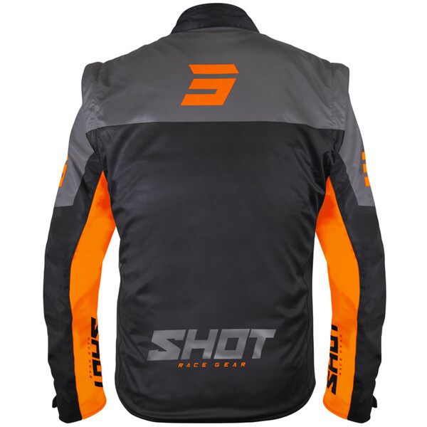 Shot - Veste Softshell Lite Noir / Orange