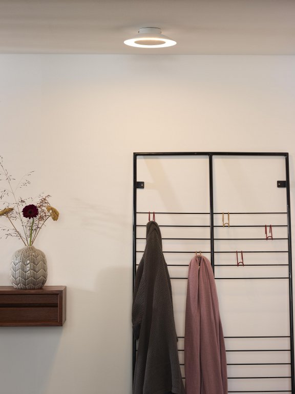 Lucide Foskal plafondlamp Ø21.5 LED zwart