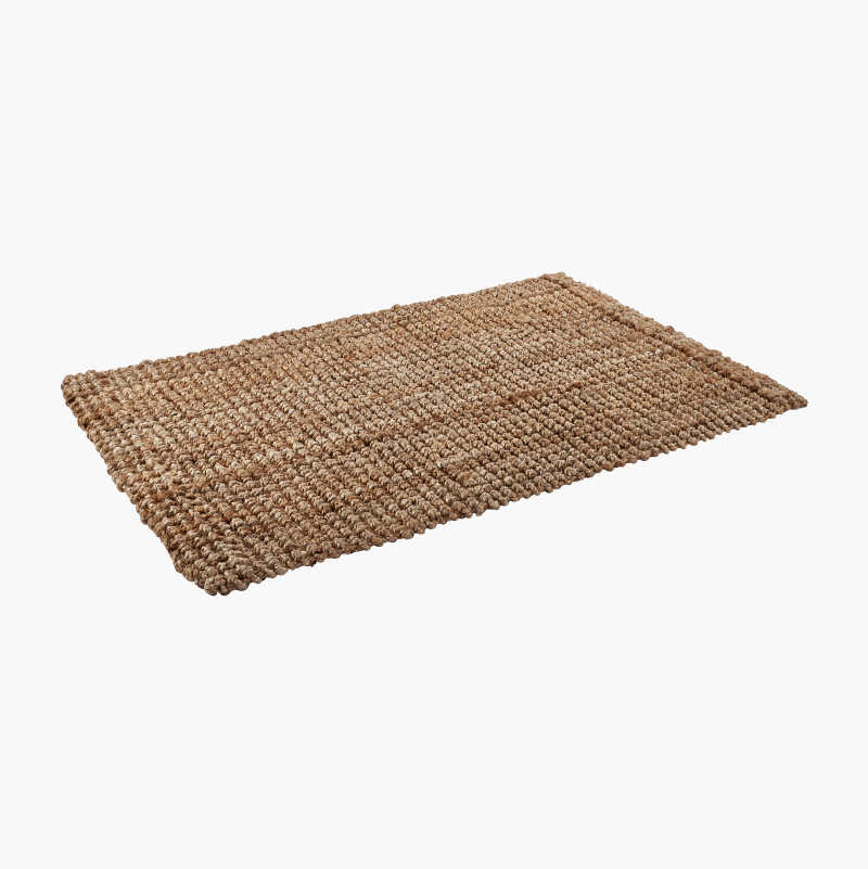 Dørmatte, jute, 90 x 60 cm