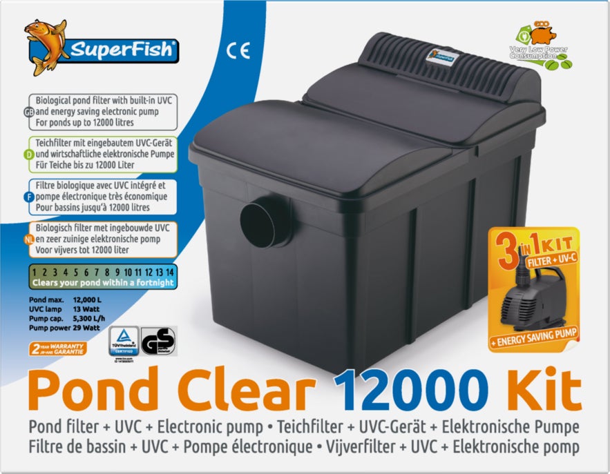 Superfish vijverfilter Pond Clear 3-in-1 kit 12000 L