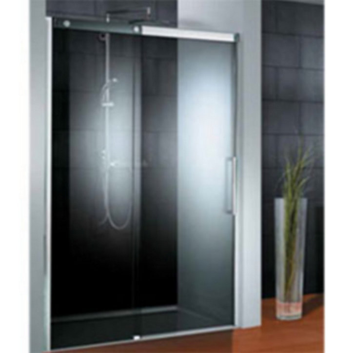 Porte de douche anthracite coulis. gauche 160 cm, anticalcaire, Schulte Manhattan