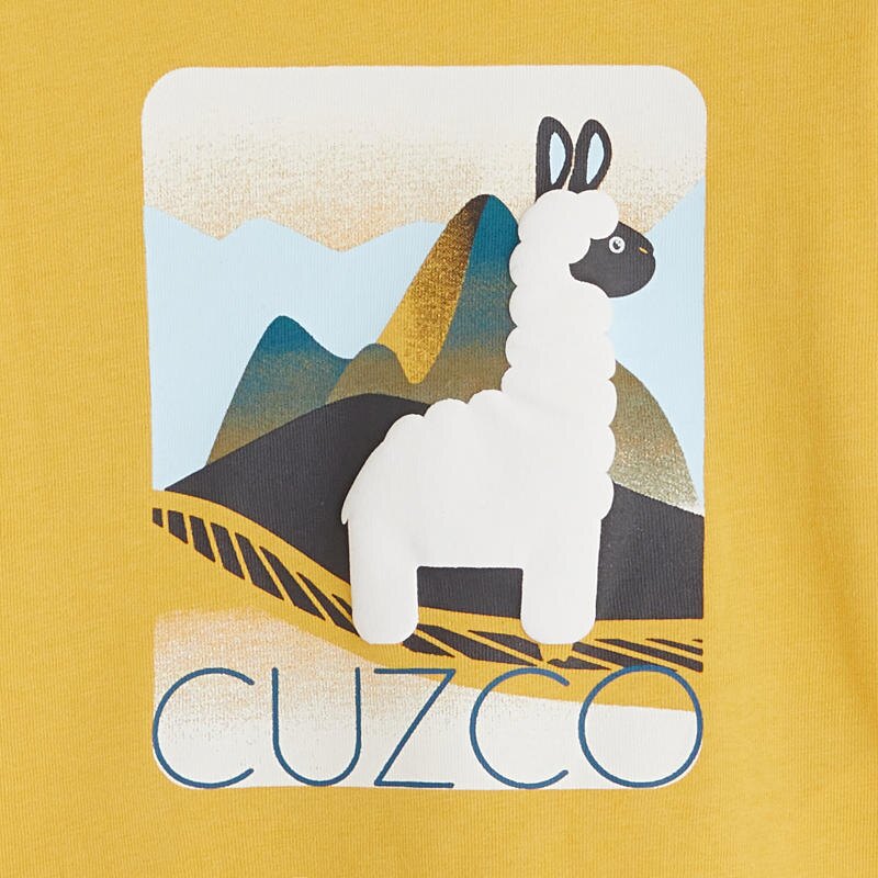 T-shirt lion Cuzco jaune bébé garçon Jaune