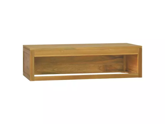 Armoire murale de salle de bain 110x45x30 cm Teck solide