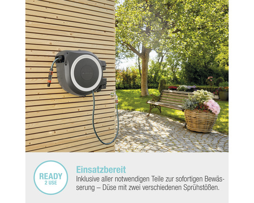 GARDENA RollUp XL wandslangenbox inclusief 35 m slang, 180° draaibaar en RollControl-technologie