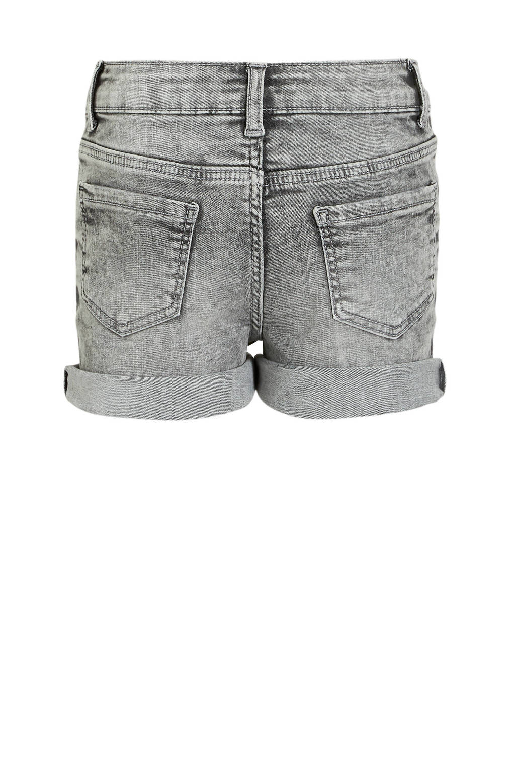 anytime denim short grijs