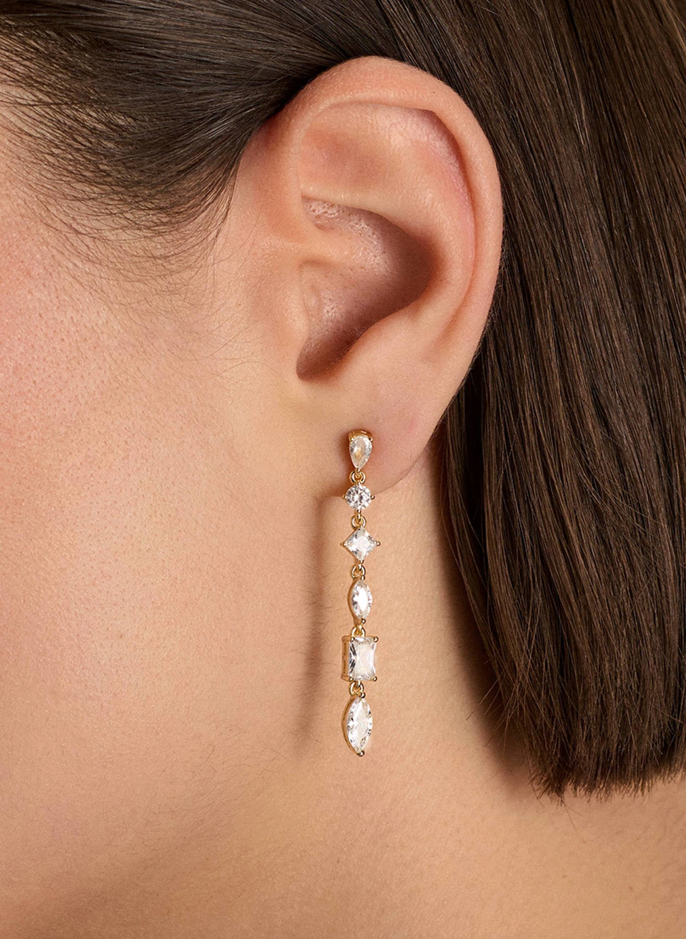 OHH LUILU Ohrhänger ROSALIE BLING LONG DROP by GLAMBOU