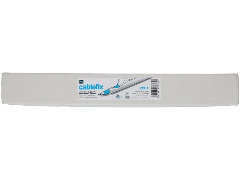 Max Hauri Kabelkanal 7 mm 10x 40 cm   21 Zubehörteile – Wei Cablefix Set