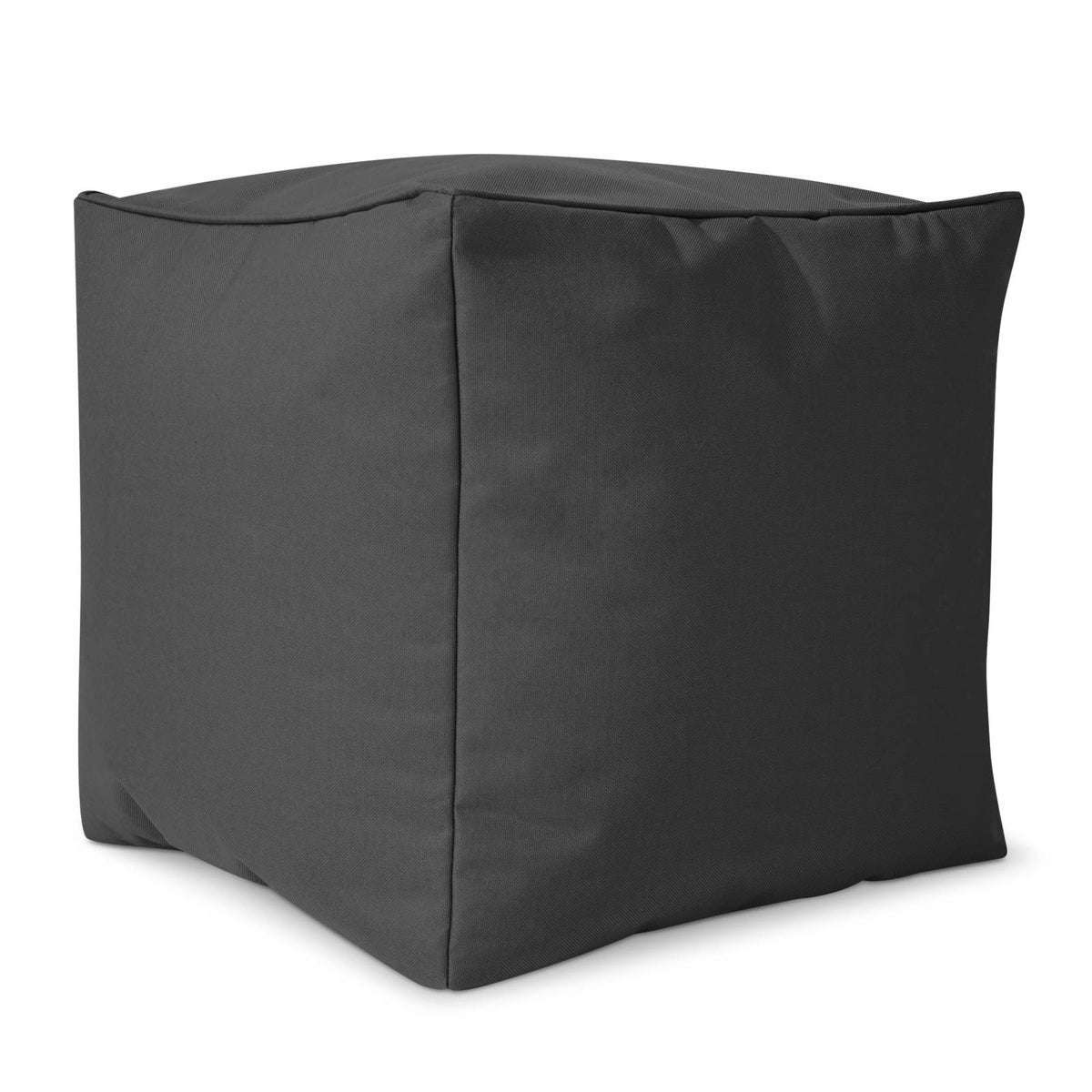 Green Bean Zitzakkruk 40x40x40cm met EPS-korrelvulling - Voetenbank, Voetkussen, Zitpoef voor Zitzakken - Vloerkussen voor Kinderen en Volwassenen - Voetsteun, Zitkussen, Kruk, Antraciet