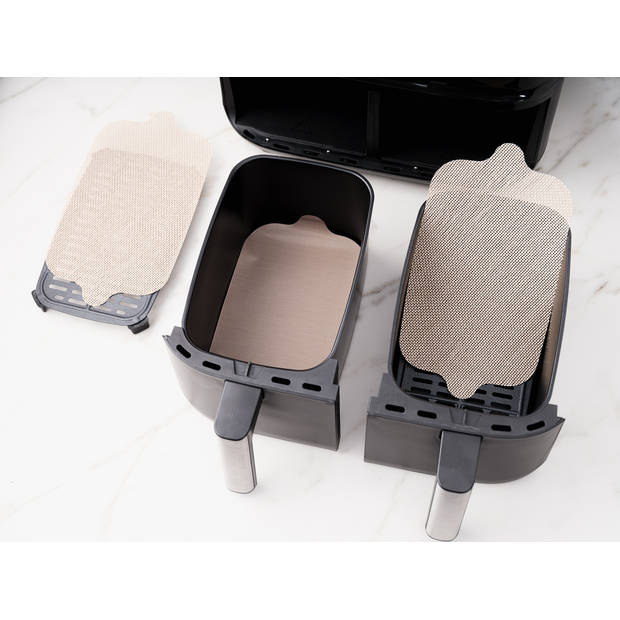 Nostik bak- & beschermfolie dubbele Airfryer 4x