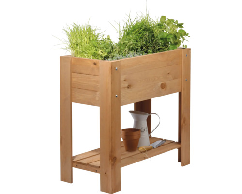 Verhoogd tuinbed op palen dobar 80,3 x 40 x 78,4 cm bruin