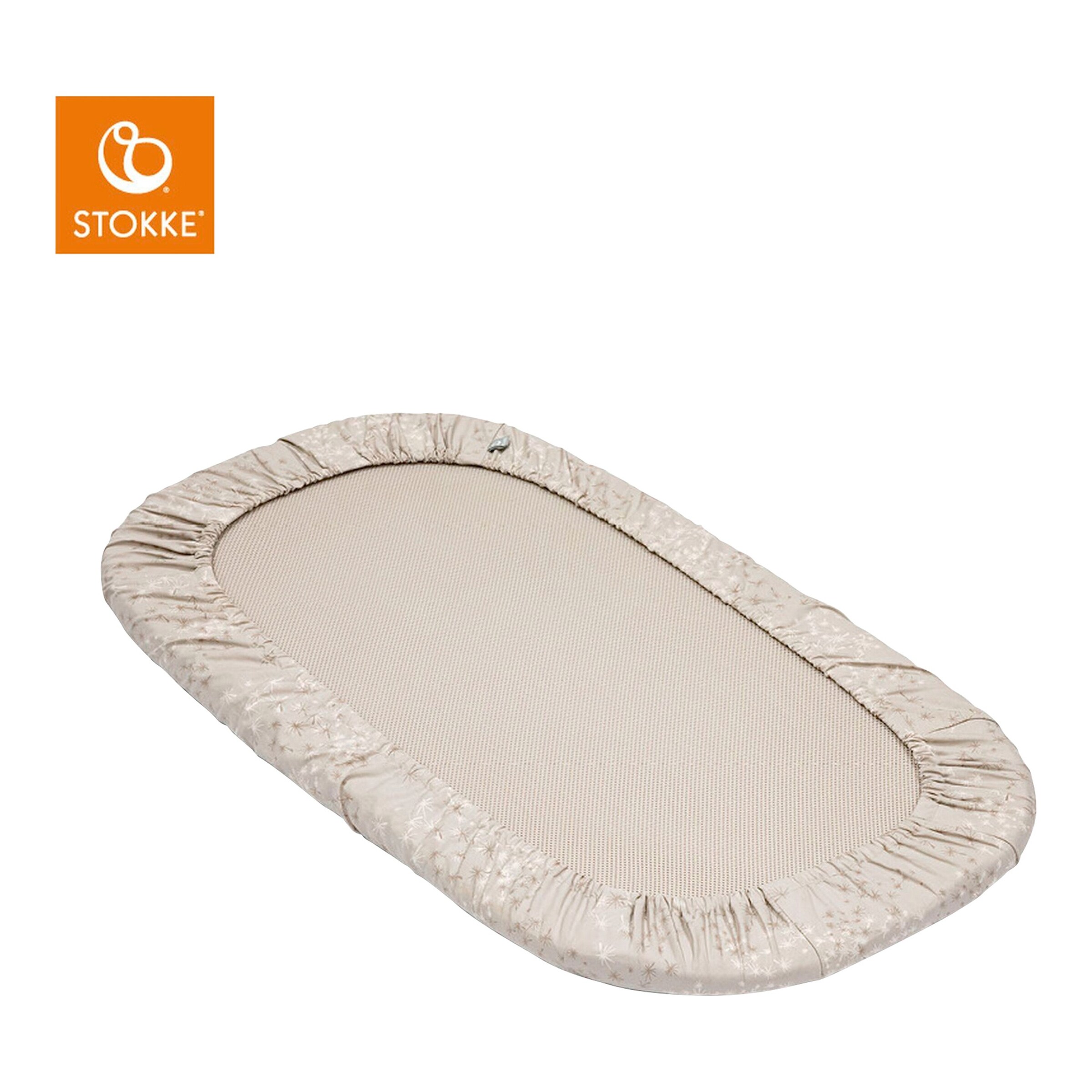 Stokke® - Snoozi™ 2er-Pack Spannbetttücher Dandelion Beige & Vanilla Cream