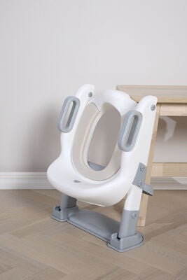 Beemoo CARE Assist Toalettsete CARE med Stige, Grey/White
