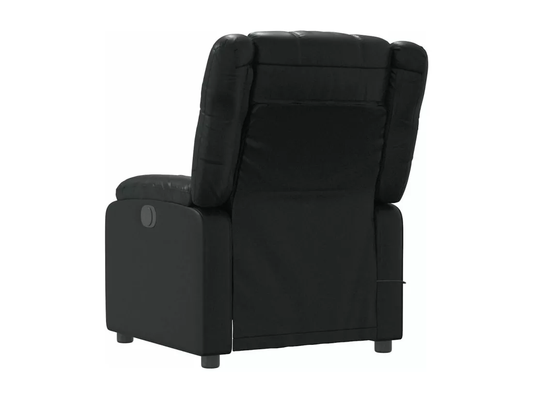 Fauteuil de massage inclinable Noir Similicuir