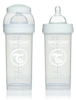 Twistshake Tåteflaske Anti-Kolikk 260 ml, Hvit