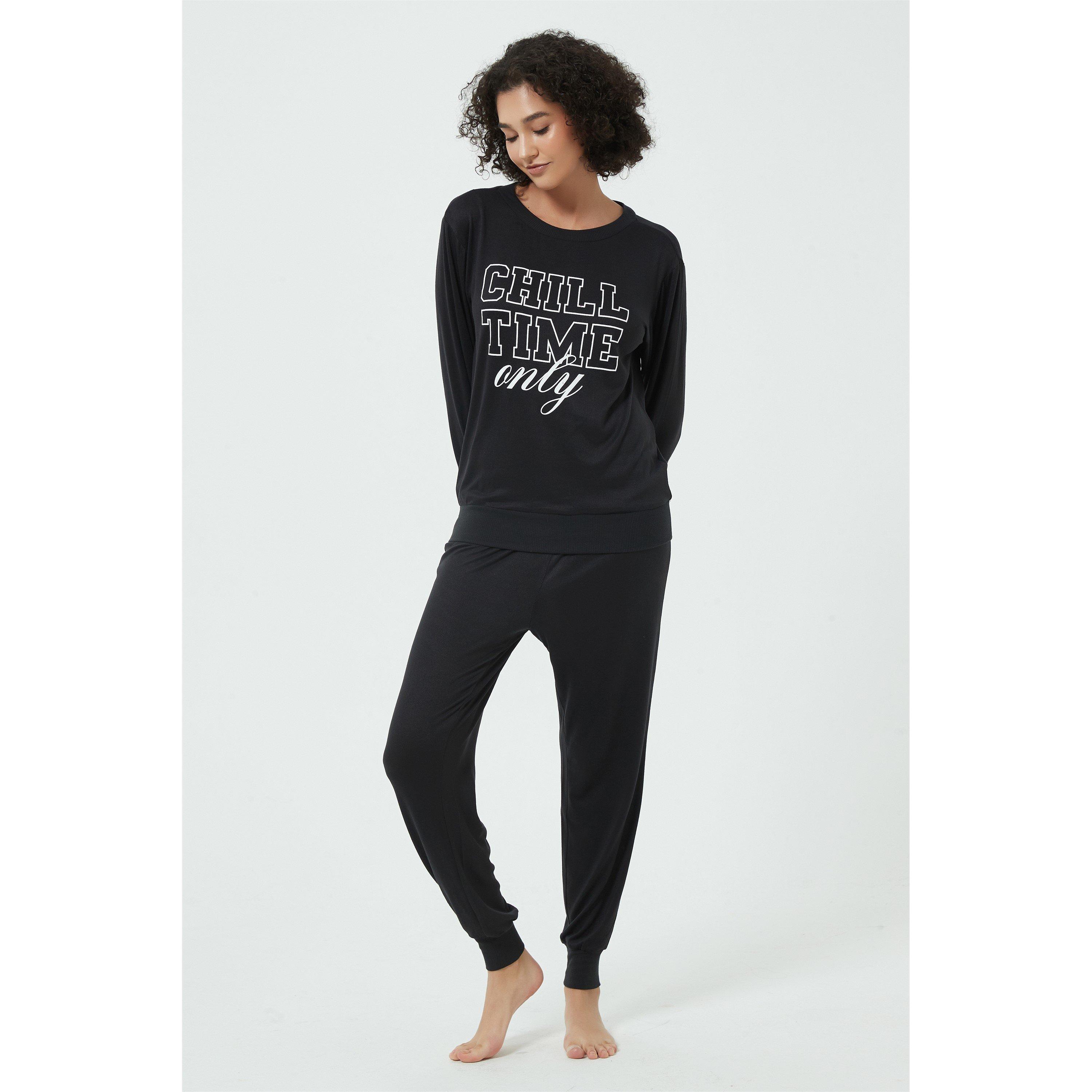 Linea Ladies Slogan Snit Lounge Set