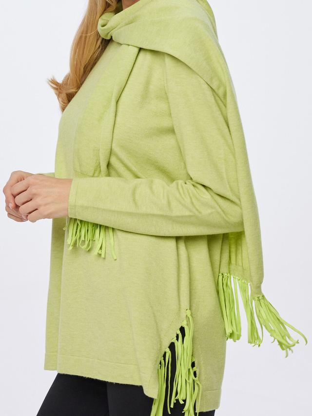 Longpullover mit Fransen