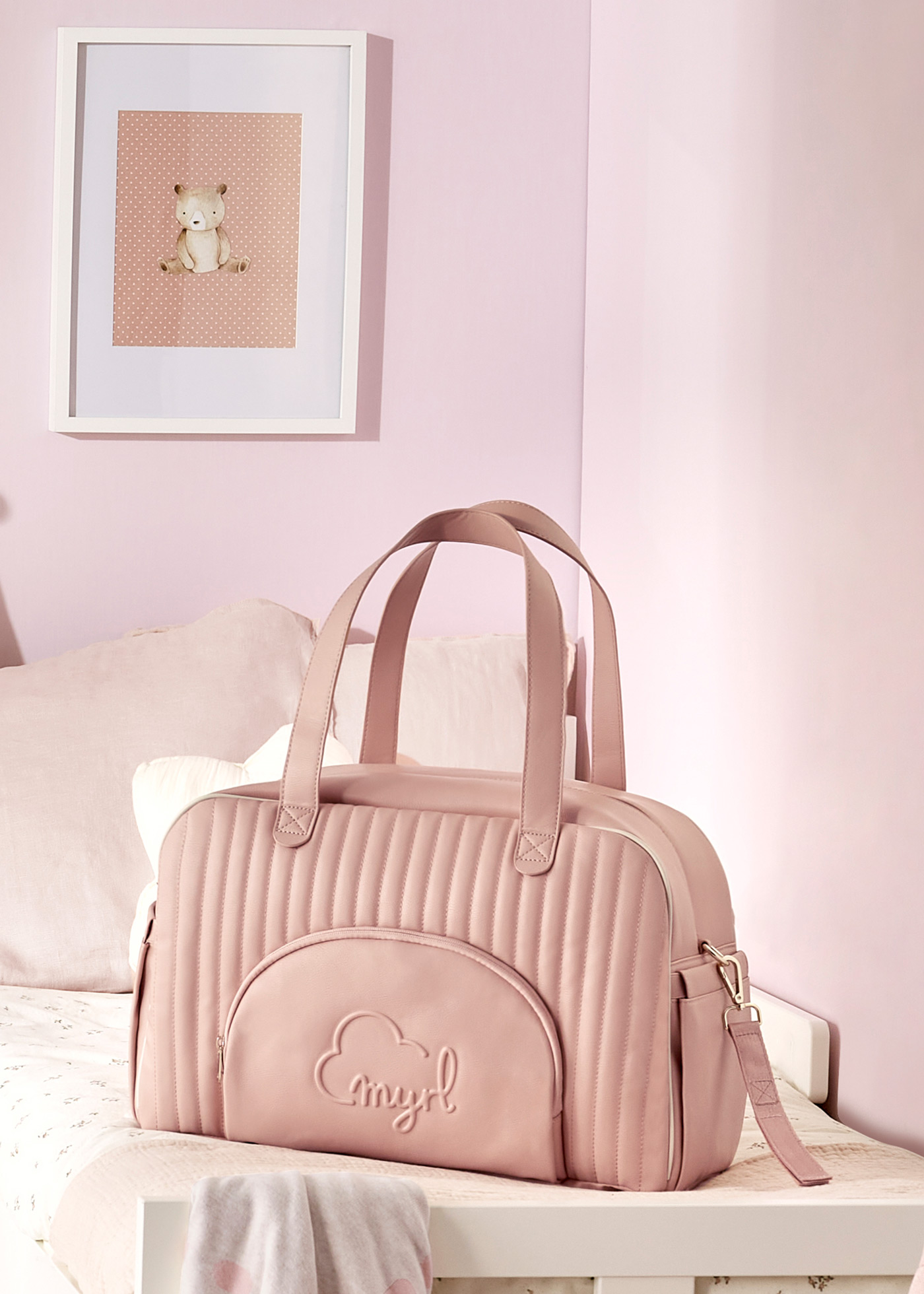 Bolsa acolchoada para bebê