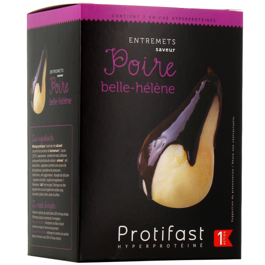 Dessert poire Belle-Hélène Protifast