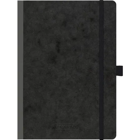 BRUNNEN Kladde Premium schwarz mit Gummizugverschluß, A5, dotted, 96 Blatt, 90g