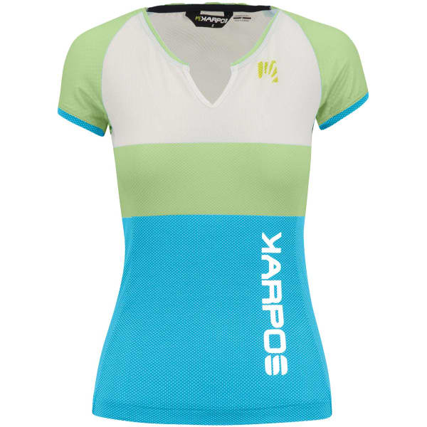 T-shirt randonnée KARPOS MOVED EVO W JERSEY BLUE ATOLL/PARADISE GREEN