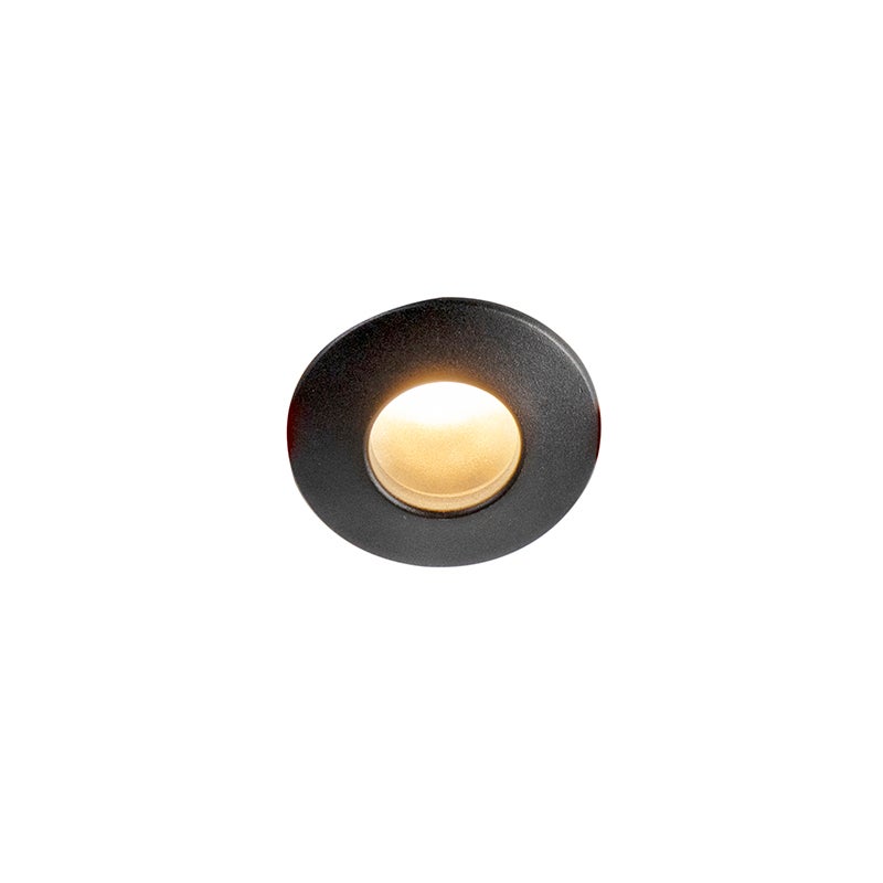 Moderne inbouwspot, zwart, IP44 - Gap
