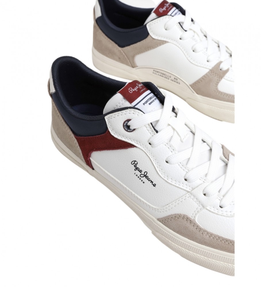 Tênis Pepe Jeans Kenton Masterlow de couro branco