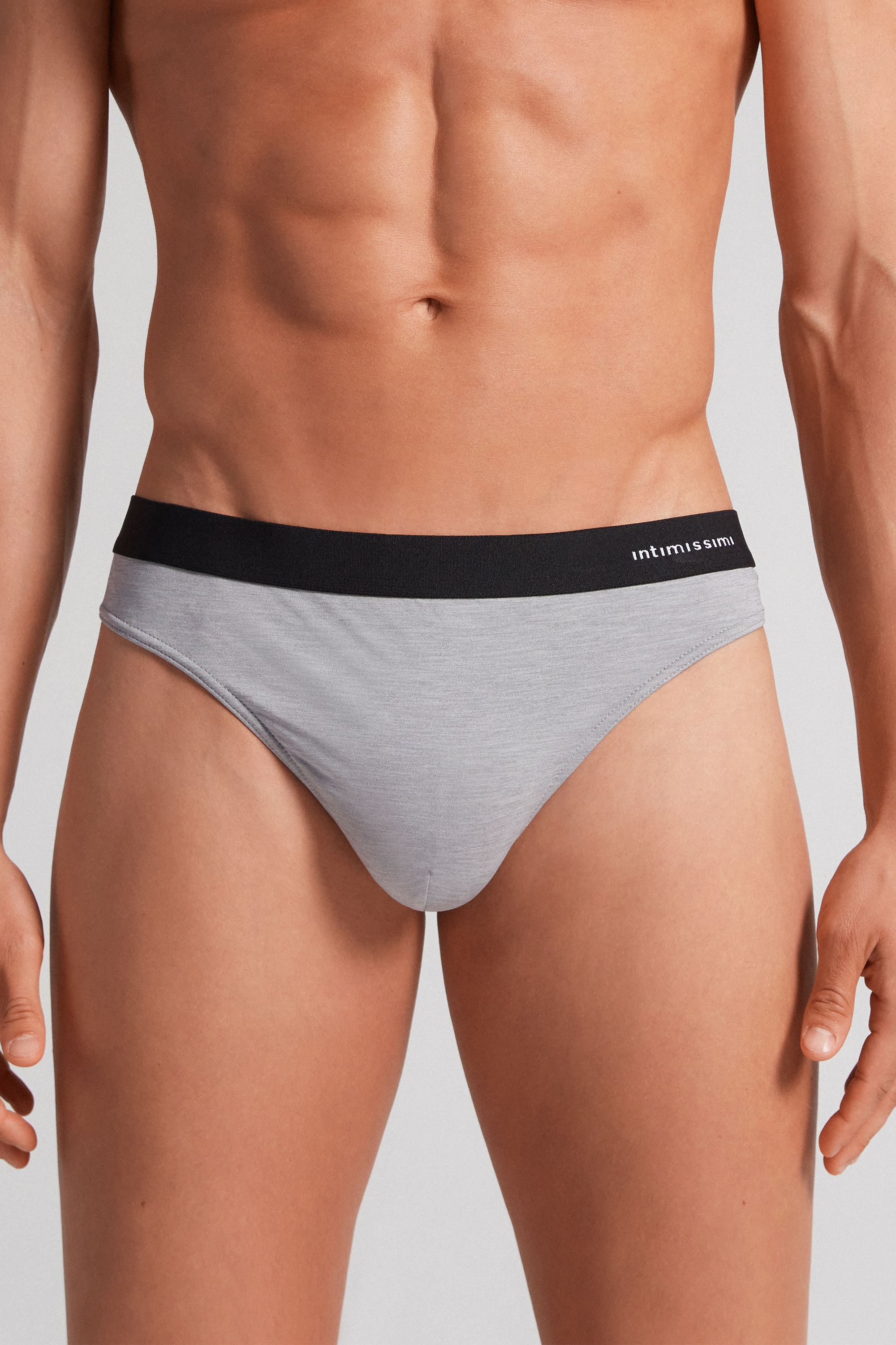 Tanga masculina de microfibra com logotipo