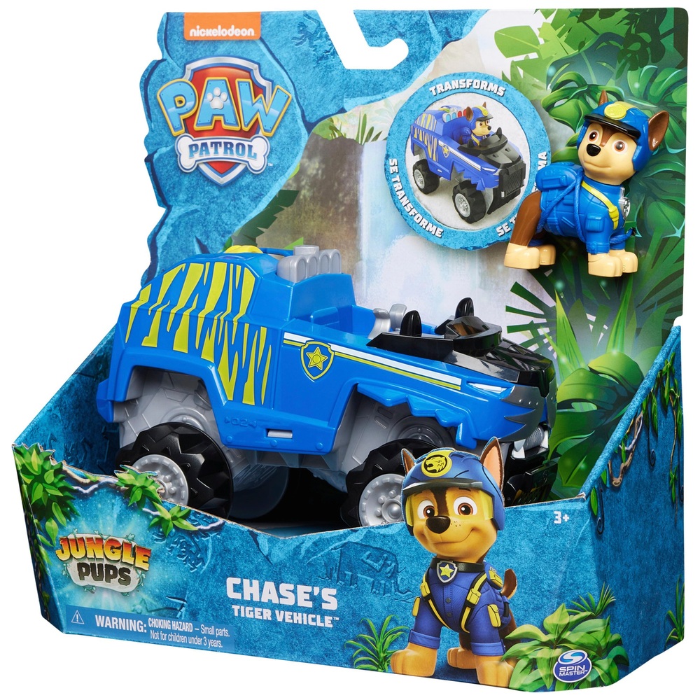 PAW Patrol Dschungelwelpen – Chase Tiger Rettungsfahrzeug