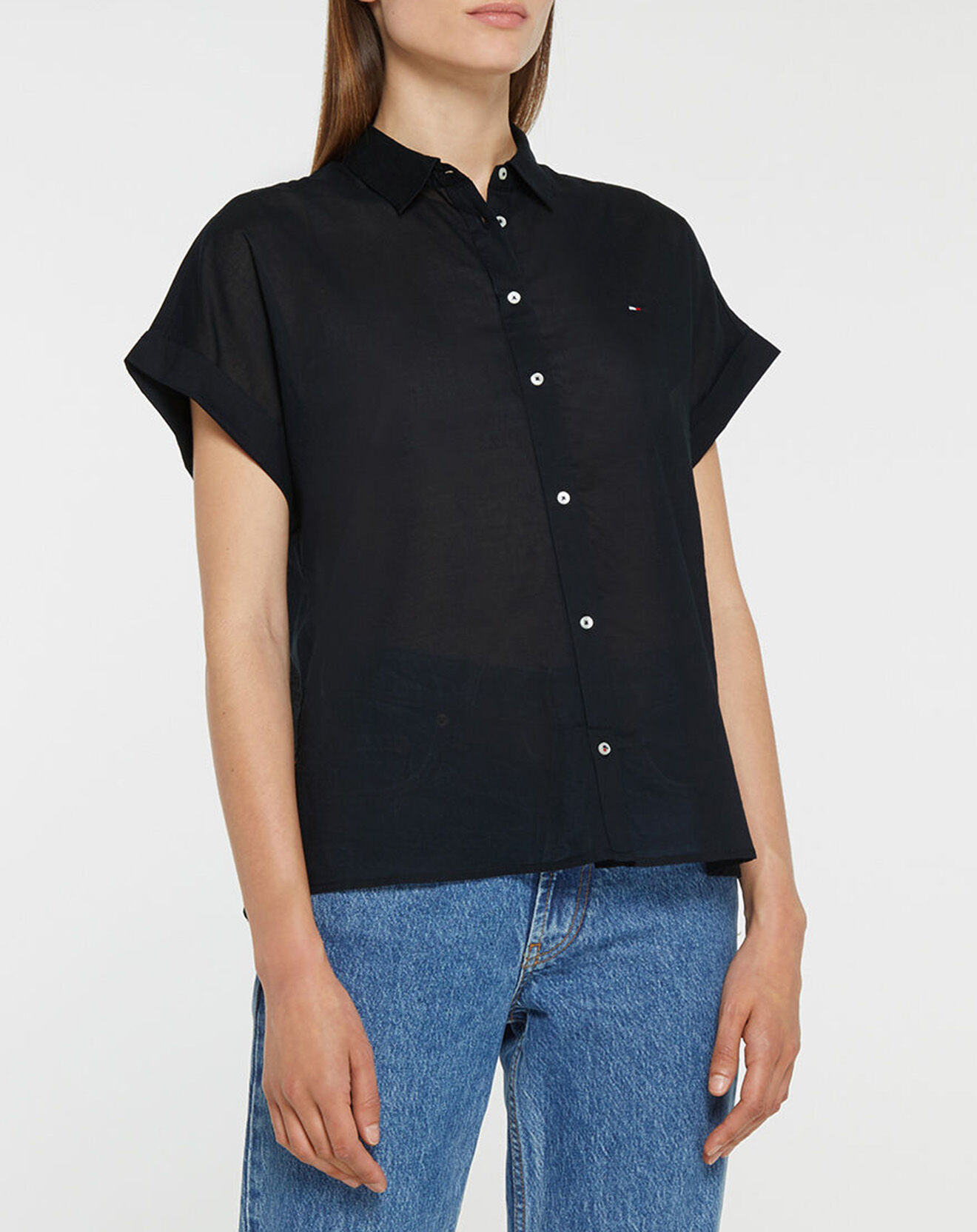 Tommy Hilfiger Top Relaxed noir