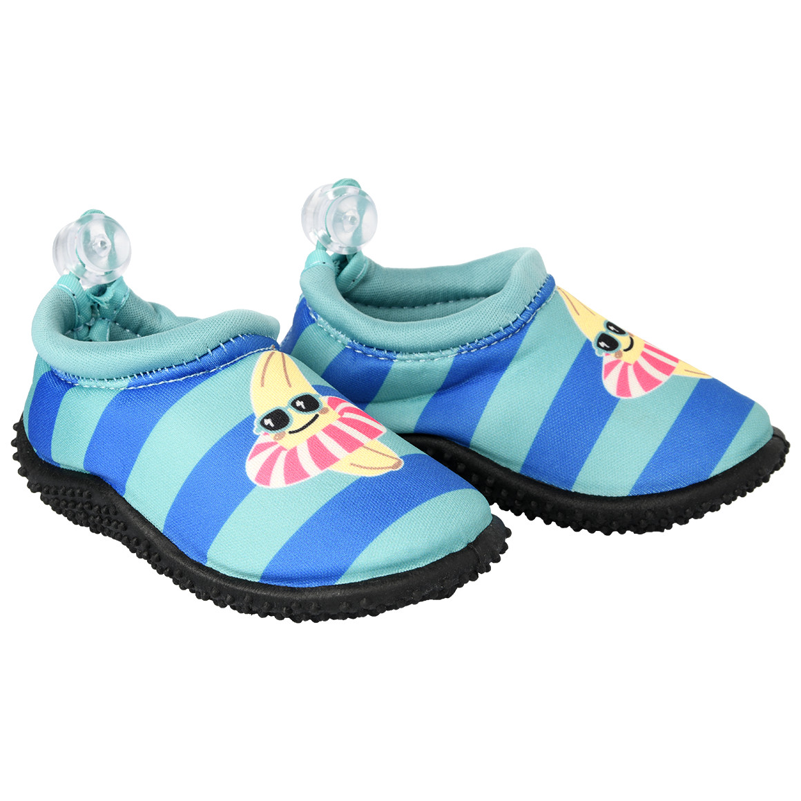 Famy Baby Badeschuhe mit Früchte-Print blau / hellblau