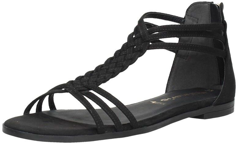 Tamaris Sandalen Plat zwart