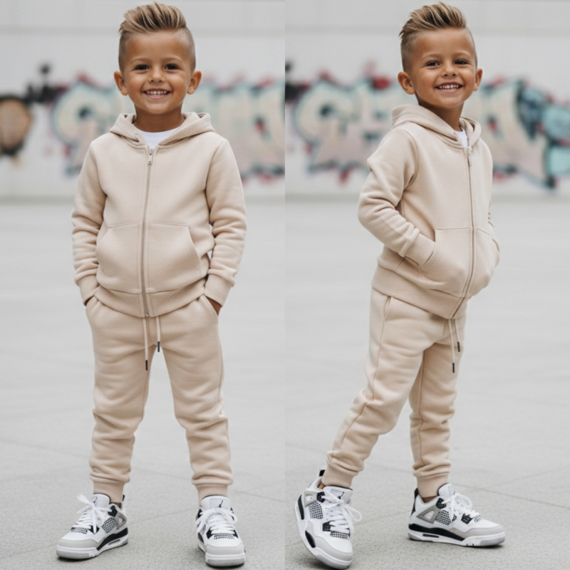 Essential hoodie set - beige