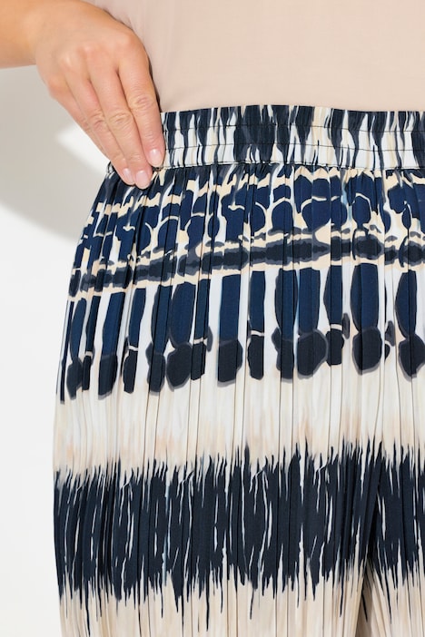 Culotte, knielang, Crash, Batikstreifen, Elastikbund