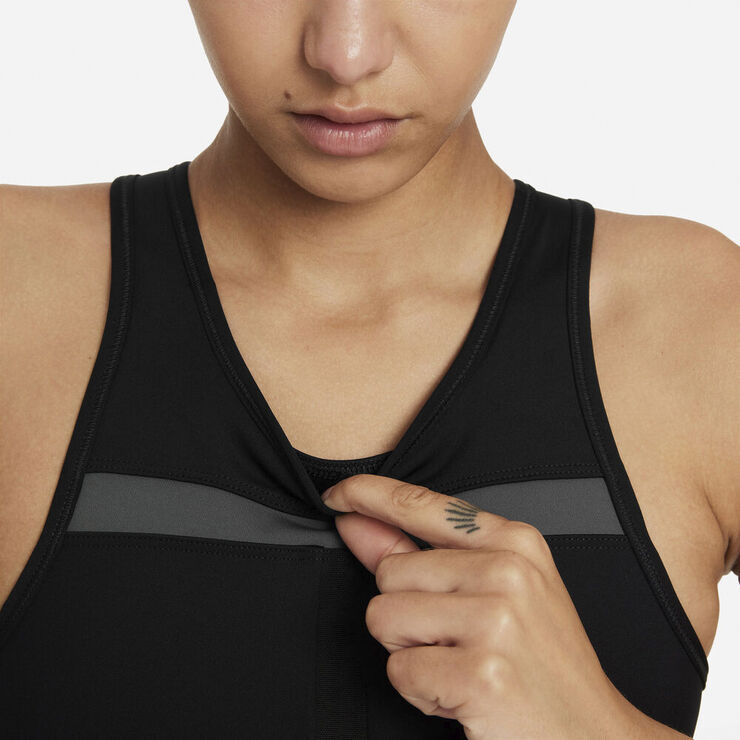 Nike Dri Fit Run Division Medium Support Sports Bh Sort