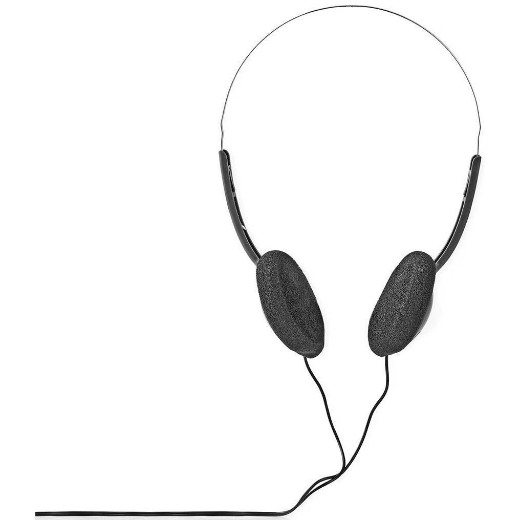 Nedis HPWD1101BK lichtgewicht on-ear koptelefoon zwart 3.5 mm