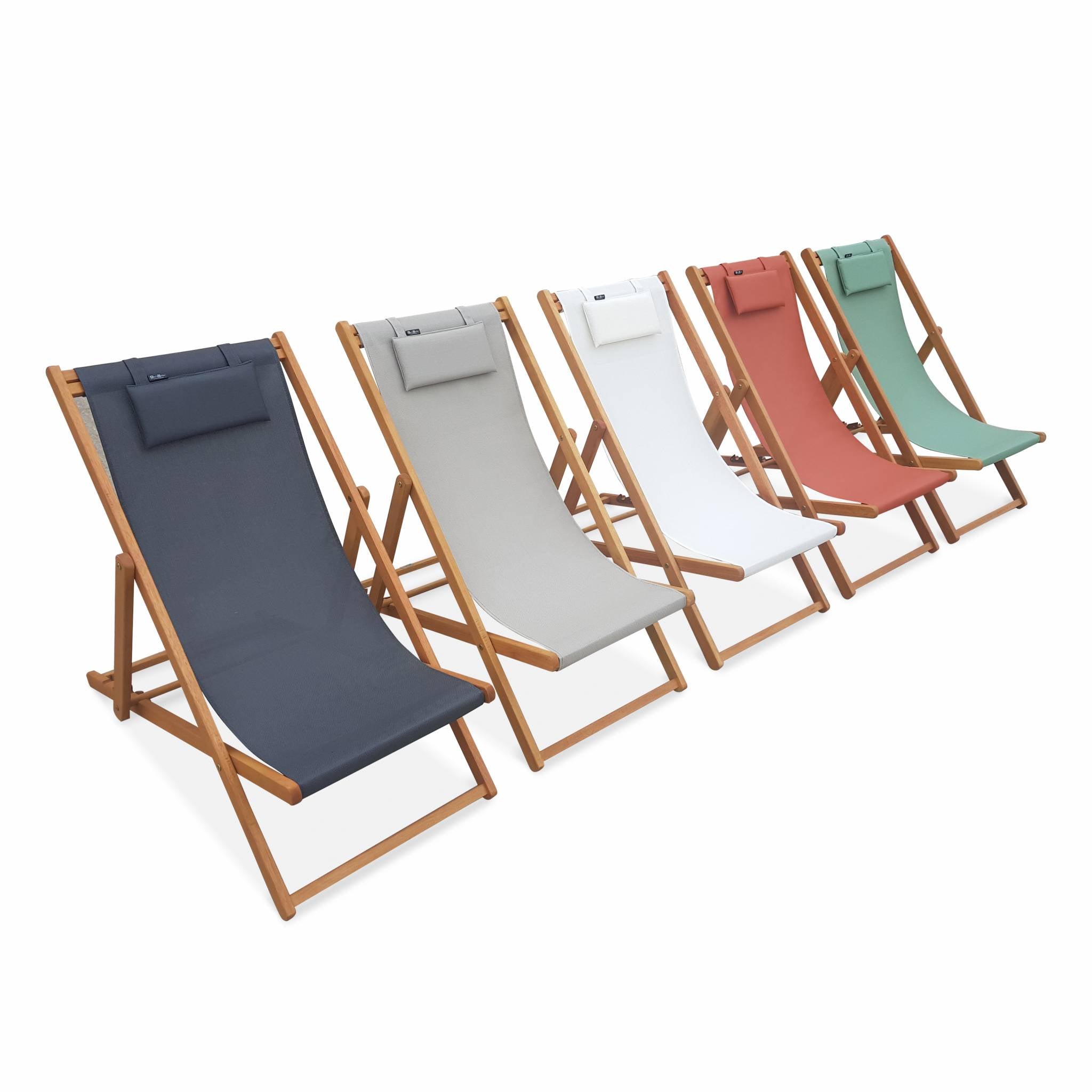 sweeek - Set van twee textileen strandstoelen