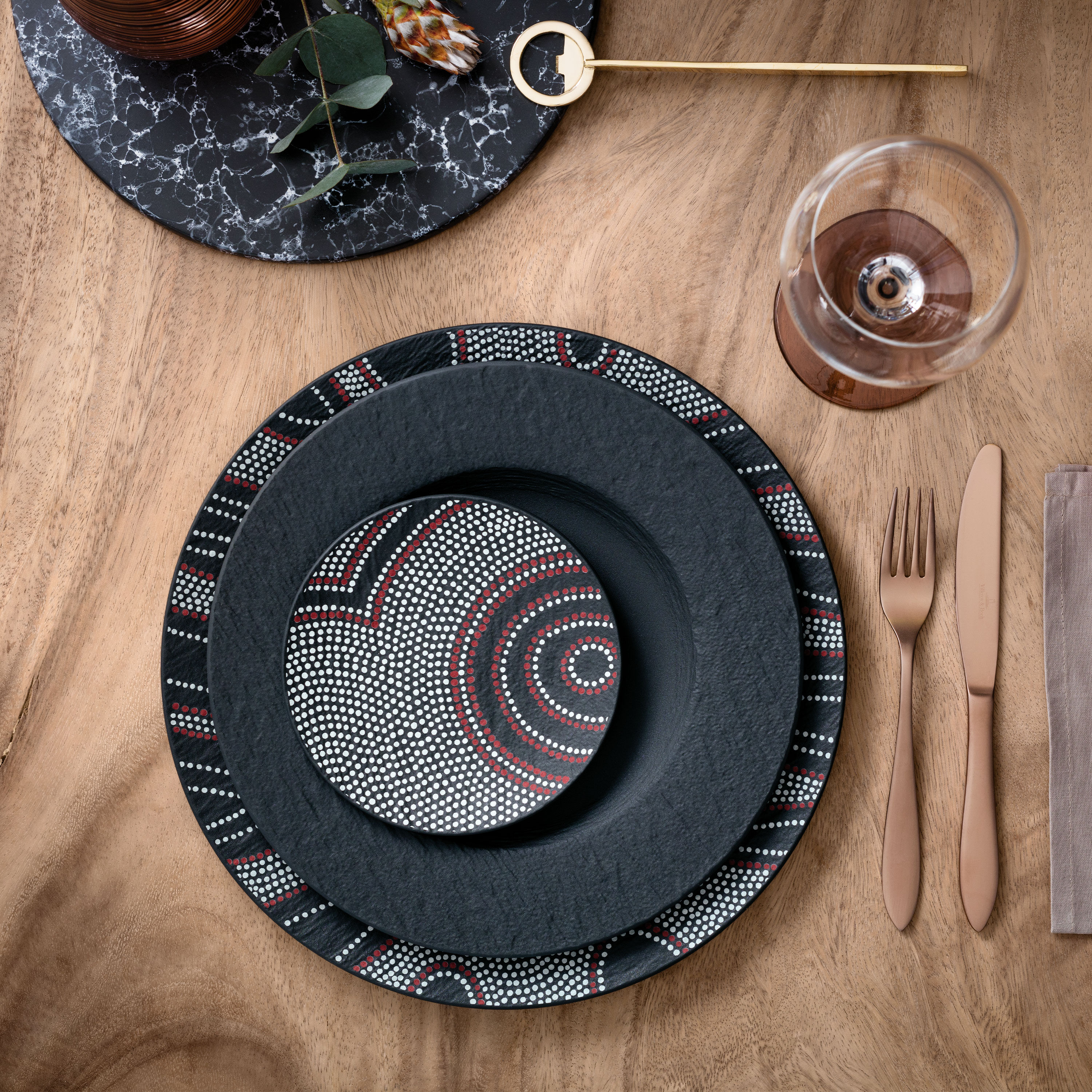Manufacture Dinner plate Black, 10.7'', Premium Porcelain