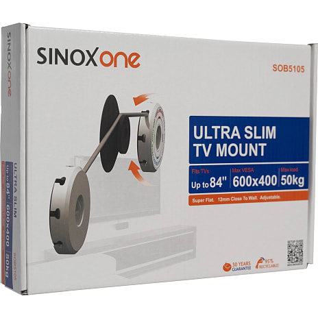 SINOX One SOB5105 fast vægbeslag til 19