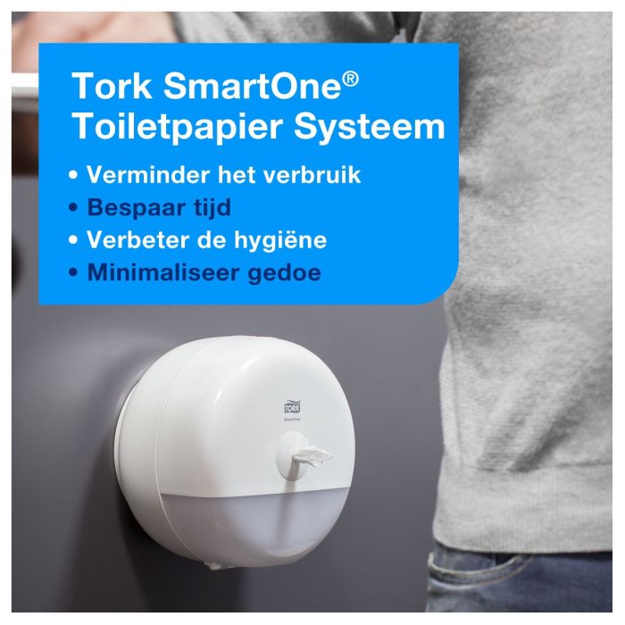 Tork 472242 6st SmartOne Toiletpapier Wit T8 Advanced 2-laags 6 x 1150 vellen (472242)