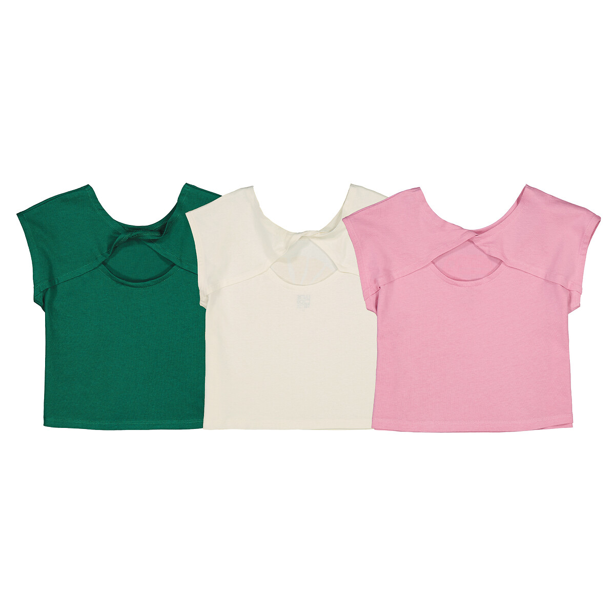 COLEÇÃO LA REDOUTE<br>Conjunto de 3 camisetas de gola redonda com estampa de fantasia nas costas