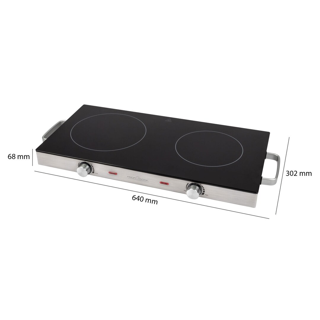 ProfiCook Infrarot-Doppelkochplatte PC-DKP 1211 2800 Watt