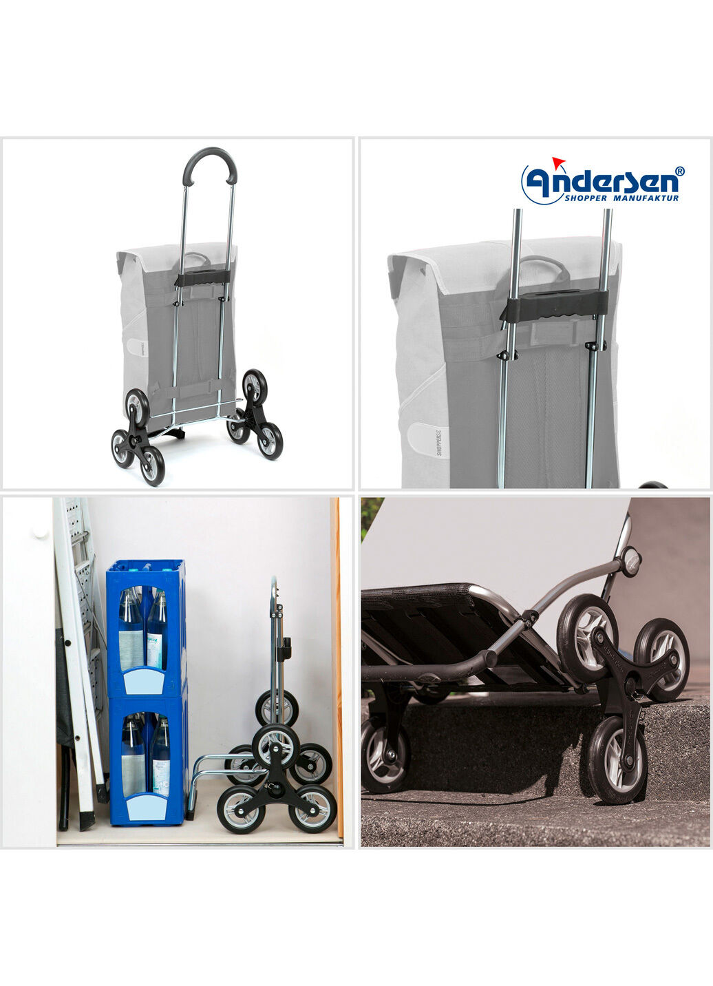 Leichter und robuster Einkaufsroller von Andersen
