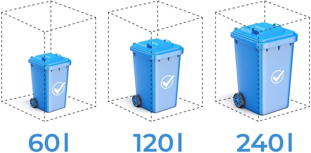 Metzler Mülltonnenbox in Anthrazit mit Pflanzdach 2er 240L, Mülltonnenverkleidung 2 Tonnen, witterungsbeständiger und pulverbeschichteter Stahl mit Automatikdeckel, abschließbar, Garten- und Müllbox